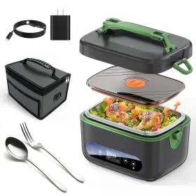 Darzu 680358253367 Cordless Electric Lunch Box For Adults 1.2l Portable Food Warmer With