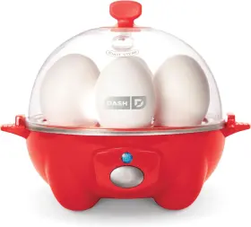 Dec005rd Dash Rapid Egg Cooker 6 Capacity Electric For Eggs Red
