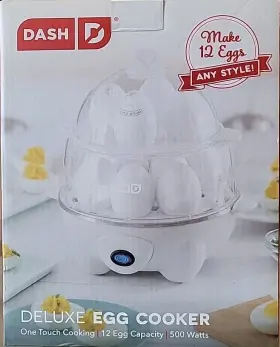 Dec012wh Dash Deco12wh Deluxe 12 Eggs Rapid Cooker - White