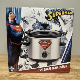 Dcs-200cn Dc Superman Comics 2-quart Slow Cooker Crockpot - Brand New