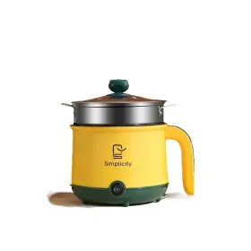 Deepcrush 765483359594 Mini Electric Cooker With Steamer 1.8l Non-stick Hot Pot Portable Ramen Coo