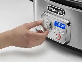 Cks1660d Delonghi Deftlonghi Livenza 350 Watts Programmable Slow Cooker 6 Quarts - Silver Black #2