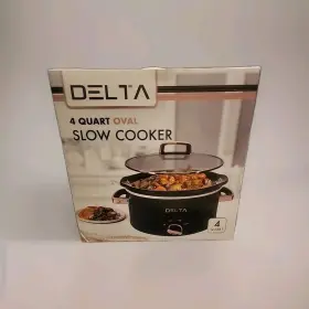 Delta 713239936674 New 4 Quart Oval Slow Cooker With Ceramic Pot Rose Gold Design Series