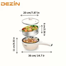Dezin 629721827026 Hot Pot Electric Upgraded Non-stick Saut Pan Rapid Noodles #2