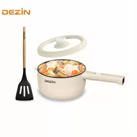 Dezin 629721827255 Electric Cooker 2l Non-stick Saut Pan Rapid Noodles Mini Pot Beige #2
