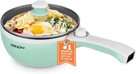 B07msdmt1g Dezin 1.5l Electric Hot Pot Non-stick Saut Pan Portable For Steak Eggs Soup
