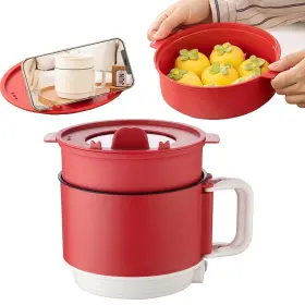 09ky-3484897 Diceevil 1.5l Electric Hot Multi-functional Pot With Steamer Nonstick Portable Ramen Cooker