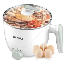 Dz11 Didimo Hot Pot Electric 1.5l Pink Portable Ramen Cooker With Over-heating/boil Dry