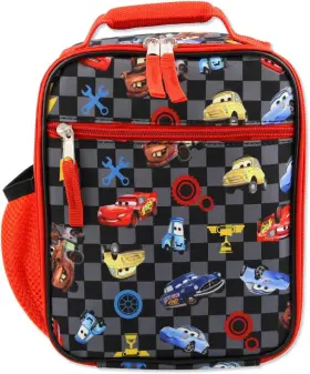 B19cr42781 Disney Cars Lightning Mcqueen Boys Soft Insulated School One Size Black/red