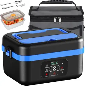 Sr-us-0037 Dnin Cordless Electric Lunch Box Battery Powered Heated Boxes 1 Black Blue