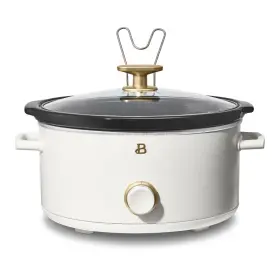 19084 Drew Barrymore Beautiful 8 Quart Slow Cooker White Icing