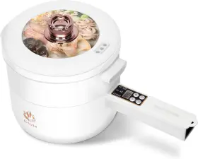 Drizzle 445047368370 Electric Hot Pot Cooker Steamer 1.8l Multifunctional Nonstick Pan Dormit