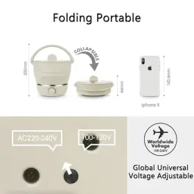 Drizzle 667016130345 Foldable Electric Cooker Travel Hot Pot - Dual Voltage 100v-240v #2