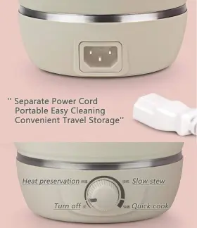 Drizzle 667016130345 Foldable Electric Cooker Travel Hot Pot - Dual Voltage 100v-240v #3