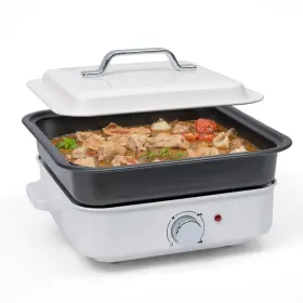Nm-6rc004eawh Eamoment 2-in-1 Electric Hot Pot 4l Non-stick Portable Shabu With Grill Pan Remo