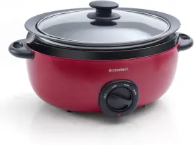 Sc-65-op001eard Eamoment Slow Cooker 6 Quart Red Uniform Heating Non-stick Ceramic Pot Aluminum New