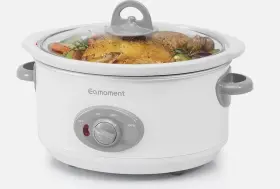Usc-351-eaog Eamoment Mini Slow Cooker 3.5 Quart Crock Pot Ceramic Adjustable Temp Dishwasher Safe