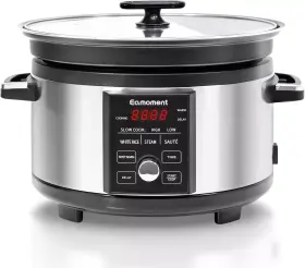 Usc-55d-rs001ss Eamoment Non Stick Aluminum Alloy Liner.sl... 5.5 Quart Programmable Slow Cooker With Timer