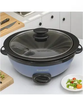 Usc-65-op001eabl Eamoment 6.5 Quart Slow Cooker With Removable Non-stick Pot Stovetop And Dishwasher Safe New