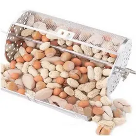 Capacity18x12cm Eatingbiting 794163070214 Beans Peanut Coffee Roaster Drum For Bbq Rotisserie Ovenware #3