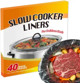 Ecoopts 445029466438 Slow Cooker Liners Disposable Cooking Bags Small Size Pot Fit 1qt