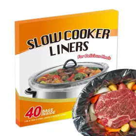 Ecoopts 797422751299 Slow Cooker Liners Disposable Cooking Bags Small Size Pot Fit 1 Quart To 3 Ecoopts 797422751299 Slow Cooker Liners Disposable Cooking Bags Small Size Pot Fit 1 Quart To 3