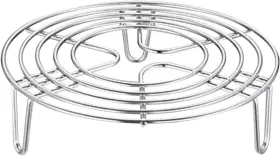 16230575034569 Ekdjkk Round Steamer Rack And Cooling Stainless Steel 16x4cm As Picture Show