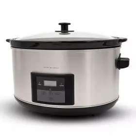 Mst509 Elite Cuisine 8.5 Quart Stainless Steel Programmable Slow Cooker New