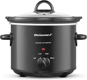 Mst-350b Elite Gourmet 313090261283 Electric Slow Cooker Adjustable Temp Entrees Sauces S