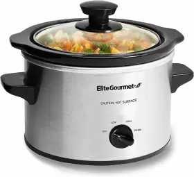 Mst-250xs Elite Gourmet 717056121855 Slow Cooker Ceramic Pot Adjustable Temp Entrees Sauces St