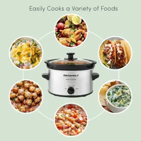 Mst-275xs Elite Gourmet 717056123798 Electric Oval Slow Cooker Adjustable Temp Entrees Sauces Stews #3