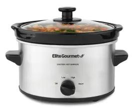 Mst-275xs Elite Gourmet 717056123798 Electric Oval Slow Cooker Adjustable Temp Entrees Sauces Stews