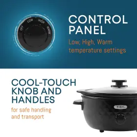 Mst-1234b Elite Gourmet 717056131205 Mst-1234b## 6 Quart Diamond Pattern Slow Cooker Removable Dis #2