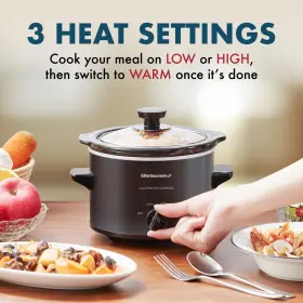 Mst-250xb Elite Gourmet 717056139171 Slow Cooker Ceramic Pot With Adjustable Temp Entrees Sauces Sou #2