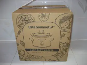 Elite Gourmet 717056141709 Slow Cooker 1.5 Quart Electric 3 Temperature Control Settings New