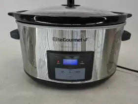 Cookers-25 Elite Gourmet 8.5- Quart Digital Programmable Slow Cooker Read