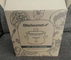 Mst-250 Elite Gourmet New 1.5 Quart Slow Stainless Steel Cooker