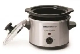 Mst-250xsx Elite 1.5 Quart Mini Slow Cooker In Stainless Steel