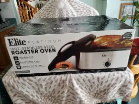 Ero-118ss Elite Platinum 18 Quart Slow Cooker W Roaster Oven With Rack 22 Lb Turkey #3