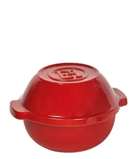 Emile Henry 289313455005 Ceramic Bread/potato Cooker Burgundy