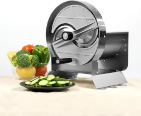 Qo-s002 Empculd Manual Stainless Steel Food Slicer For Fruit Potato Onion Silver