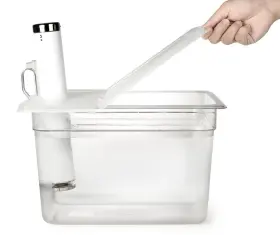 Everie 756926403455 Sous Vide Container 12 Quart With Collapsible Hinged Lid Compatible Wi #2 Everie 756926403455 Sous Vide Container 12 Quart With Collapsible Hinged Lid Compatible Wi #2