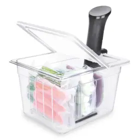 Everie 972314110260 Sous Vide Container 12 Quart With Collapsible Hinged Lid And Rack Anova Na