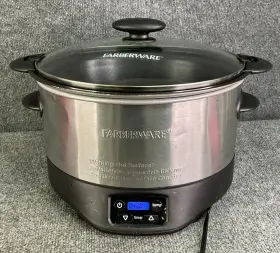 104554 Farberware Royalty Model Electric 6-quart Stainless Steel Slow Cooker