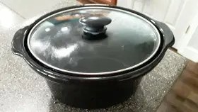 104559 Farberware Replacement Crock Insert 1.5 Quart Black With Lid #2