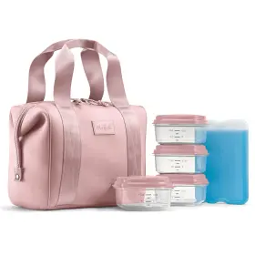 4511c3903 Fit & Fresh And Remi Lunch Bag For Women Work Neoprene Tote Large Mauve