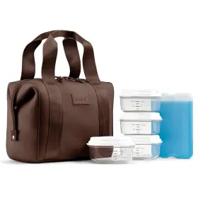 4511c3904 Fit & Fresh And Remi Lunch Bag For Women Work Neoprene Large Dark Chocolate