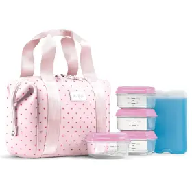 4511cx3989 Fit & Fresh And Remi Lunch Bag For Women Work Neoprene Large Tiny Hearts