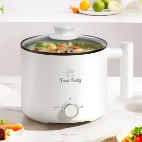 Fp-006 Food Party 1.8l Electric Hot Pot Ramen Cooker Non-stick Mini Shabu Dorm 110v New