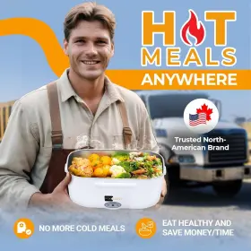 Fb-400 Forabest Electric Lunch Box For Adults 1.5l 80w Leakproof Heated Blue #2